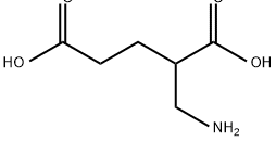 Pentanedioic  acid,  2-(aminomethyl)- 结构式