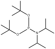 N,N-二异丙基亚磷酰胺二叔丁酯 结构式