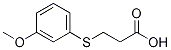 3-[(3-Methoxy)phenylthio] propionic acid 结构式