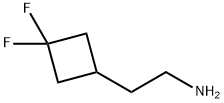 2-(3,3-Difluorocyclobutyl)ethanamine 结构式