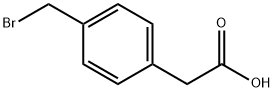 4-溴甲基苯乙酸 结构式