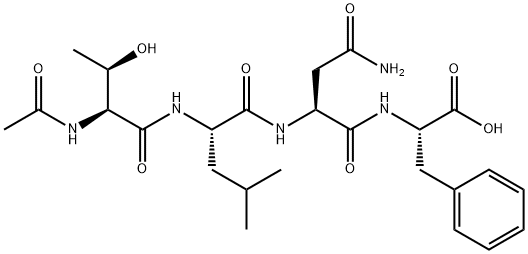 AC-THR-LEU-ASN-PHE-OH 结构式