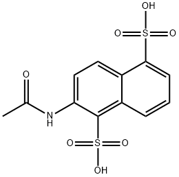 2-acetamido-1,5-naphthalenedisulfonate 结构式
