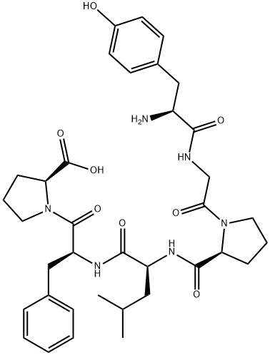 tyrosyl-glycyl-prolyl-leucyl-phenylalanyl-proline 结构式