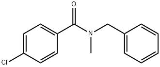 N-苄基-4-氯-N-甲基苯甲酰胺 结构式