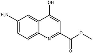 6-氨基-4-羟基喹啉-2-甲酸甲酯 结构式
