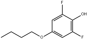 4-丁氧基-2,6-二氟苯酚 结构式