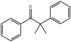 2-甲基-1,2-二苯基-1-丙酮 结构式