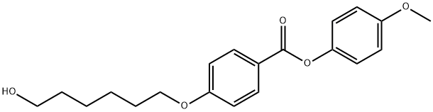 4-(6-羟基己氧基)苯甲酸4-甲氧基苯酯 结构式