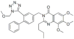 4(3H)-Quinazolinone,  2-butyl-6,7,8-trimethoxy-3-[[2-[1-(methoxymethyl)-1H-tetrazol-5-yl][1,1-biphenyl]-4-yl]methyl]- 结构式