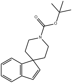 1H-螺[茚-1,4-哌啶]-1-羧酸叔丁酯 结构式
