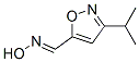 5-Isoxazolecarboxaldehyde,3-(1-methylethyl)-,oxime(9CI) 结构式