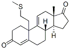 10-methylthioethyl estra-4,9(11)-diene 3,17-dione 结构式