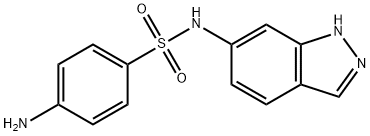 N1-(6-吲唑基<间二氮杂茚基>)磺胺 结构式