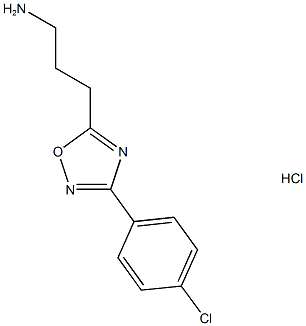3-(3-(4-CHLOROPHENYL)-1,2,4-OXADIAZOL-5-YL)PROPAN-1-AMINE HYDROCHLORIDE 结构式