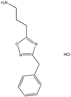 3-(3-BENZYL-1,2,4-OXADIAZOL-5-YL)PROPAN-1-AMINE HYDROCHLORIDE 结构式