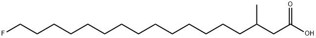 17-fluoro-3-methylheptadecanoic acid 结构式