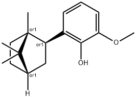exo-2-methoxy-6-(1,7,7-trimethylbicyclo[2.2.1]hept-2-yl)phenol  结构式