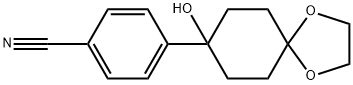 4-(8-HYDROXY-1,4-DIOXA-SPIRO[4.5]DEC-8-YL)-BENZONITRILE 结构式