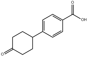 4-(4-Oxocyclohexyl)benzoic acid 结构式