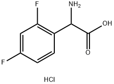 4-difluorophenyl)acetic acid hydrochloride 结构式