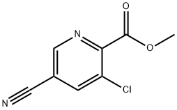 3-氯-5-氰吡啶甲酸甲酯 结构式