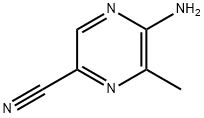 5 - 氨基-6 - 甲基吡嗪-2 - 甲腈 结构式
