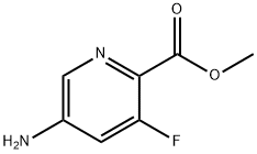 5-氨基-3-氟吡啶-2-羧酸甲酯 结构式