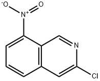 3-氯-8-硝基异喹啉 结构式