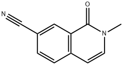 2-甲基-1-氧代-1,2-二氢异喹啉-7-甲腈 结构式