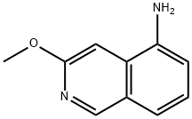 3-甲氧基异喹啉-5-胺 结构式