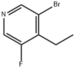 3-溴-4-乙基-5-氟吡啶 结构式