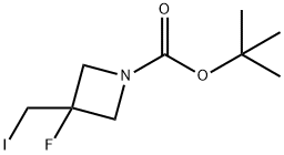 1-Boc-3-iodomethyl-3-fluoroazetidine 结构式