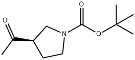 R-1-BOC-3-乙酰基吡咯 结构式