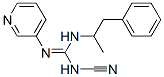 (+)-N-Cyano-N'-(1-methyl-2-phenylethyl)-N''-(3-pyridinyl)guanidine 结构式