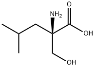 L-Leucine,  2-(hydroxymethyl)- 结构式