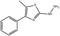 2-肼基-5-甲基-4-苯基噻唑 结构式