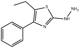 5-ETHYL-4-PHENYL-2(3H)-THIAZOLONE HYDRAZONE 结构式