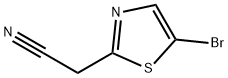 2-(5-Bromothiazol-2-yl)acetonitrile 结构式