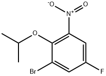 1-溴-5-氟-2-异丙氧基-3-硝基苯 结构式