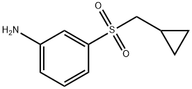 3-(环丙基甲磺酰基)苯胺 结构式