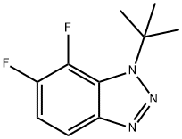 1-(叔丁基)-6,7-二氟-1H-苯并[D][1,2,3]三唑 结构式