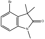 4-BroMo-1,3,3-triMethylindol-2-one 结构式