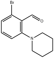 2-溴-6-(哌啶-1-基)苯甲醛 结构式