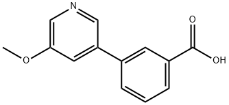 3-(5-甲氧基吡啶-3-基)苯甲酸 结构式