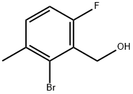 2-溴-6-氟-3-甲基苯甲醇 结构式