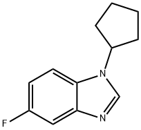 1-环戊基-5-氟苯并咪唑 结构式