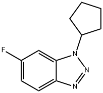 1-Cyclopentyl-6-fluoro-1,2,3-benzotriazole 结构式