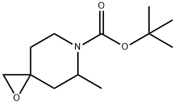 5-甲基-1-氧杂-6-氮杂螺环螺[2.5]辛烷-6-羧酸叔丁酯 结构式