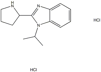 1-ISOPROPYL-2-(PYRROLIDIN-2-YL)-1H-BENZO[D]IMIDAZOLE DIHYDROCHLORIDE 结构式